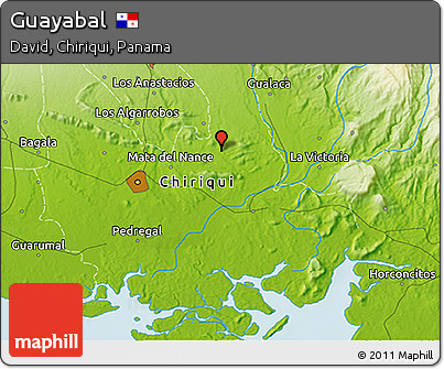Physical 3D Map of Guayabal