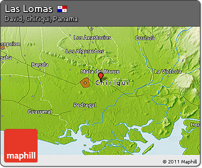 Physical 3D Map of Las Lomas