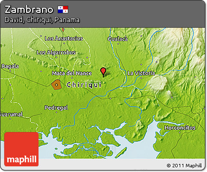 Physical 3D Map of Zambrano