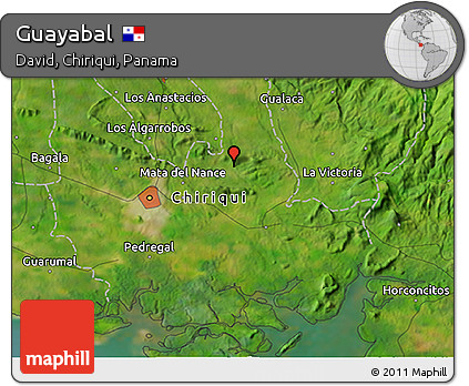 Satellite 3D Map of Guayabal