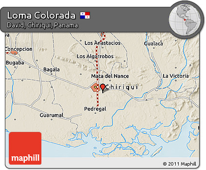 Shaded Relief 3D Map of Loma Colorada
