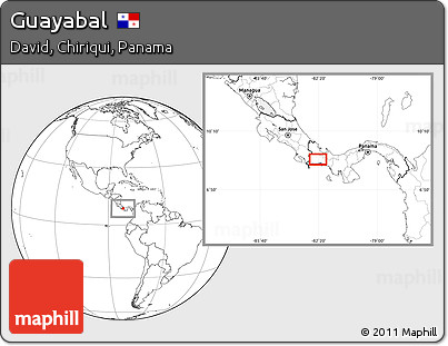 Blank Location Map of Guayabal