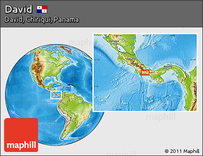 Physical Location Map of David