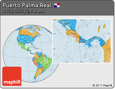 Political Location Map of Puerto Palma Real