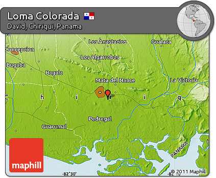Physical Map of Loma Colorada