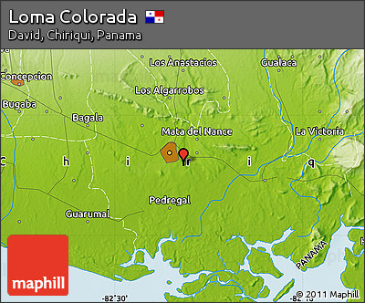 Physical Map of Loma Colorada