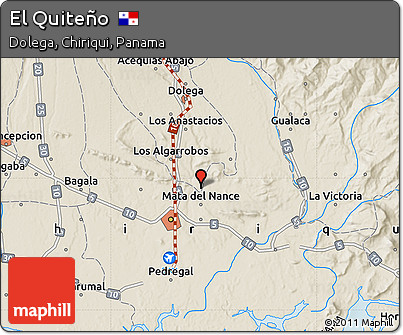 Shaded Relief Map of El Quiteño