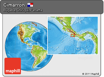 Physical Location Map of Cimarrón