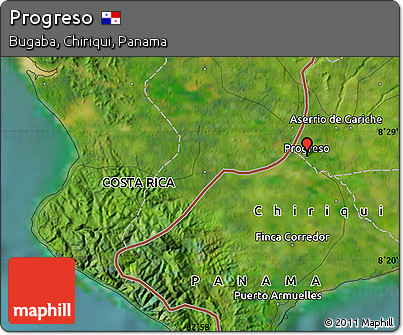 Satellite Map of Progreso