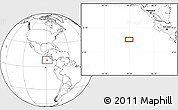 Blank Location Map of the area around 8° 33' 36" N, 89° 10' 30" W