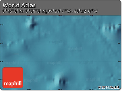 Satellite Map of the Area around 8° 33' 36" N, 89° 10' 30" W
