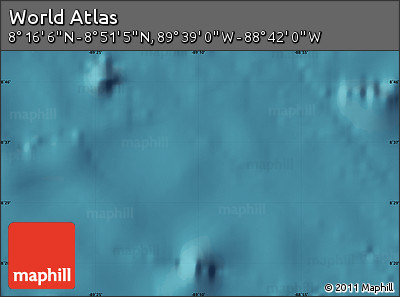 Satellite Map of the Area around 8° 33' 36" N, 89° 10' 30" W