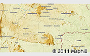 Physical 3D Map of Kounina