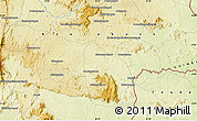 Physical Map of the area around 8° 33' 36" N, 8° 25' 30" W