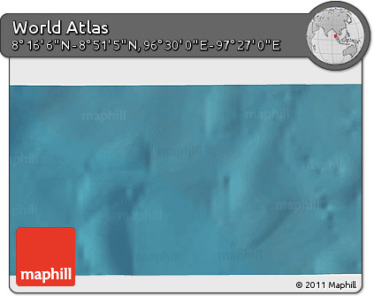 Satellite 3D Map of the Area around 8° 33' 36" N, 96° 58' 29" E