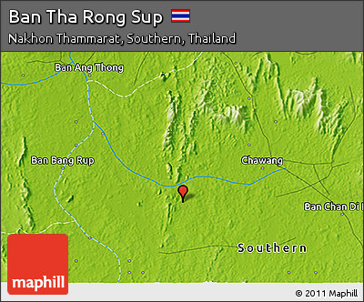 Physical 3D Map of Ban Tha Rong Sup