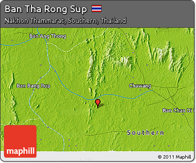 Physical 3D Map of Ban Tha Rong Sup