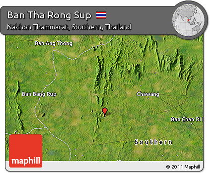 Satellite 3D Map of Ban Tha Rong Sup