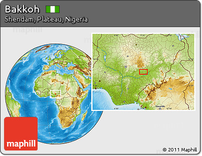 Physical Location Map of Bakkoh