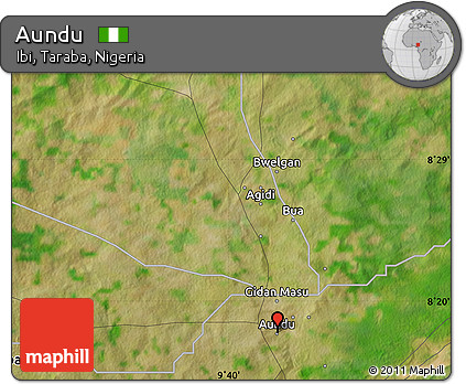 Satellite Map of Aundu