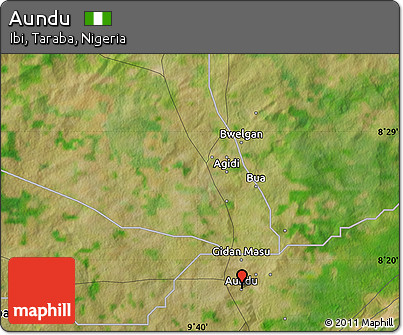 Satellite Map of Aundu