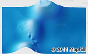 Physical 3D Map of the area around 8° 12' 42" S, 0° 55' 29" E