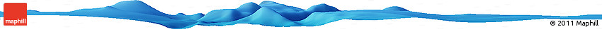 Shaded Relief Horizon Map of the Area around 8° 12' 42" S, 102° 46' 30" W