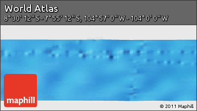 Physical Panoramic Map of the Area around 8° 12' 42" S, 104° 28' 29" W