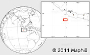 Blank Location Map of the area around 8° 12' 42" S, 105° 28' 29" E