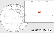 Blank Location Map of the area around 8° 12' 42" S, 106° 10' 30" W