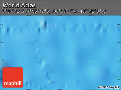 Shaded Relief Map of the Area around 8° 12' 42" S, 106° 10' 30" W