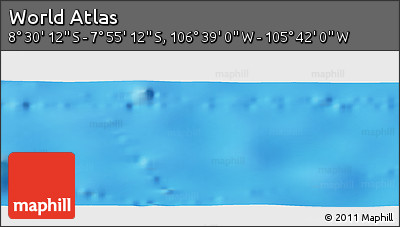 Physical Panoramic Map of the Area around 8° 12' 42" S, 106° 10' 30" W