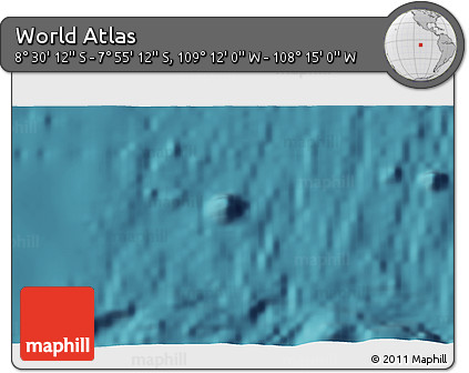 Satellite 3D Map of the Area around 8° 12' 42" S, 108° 43' 29" W