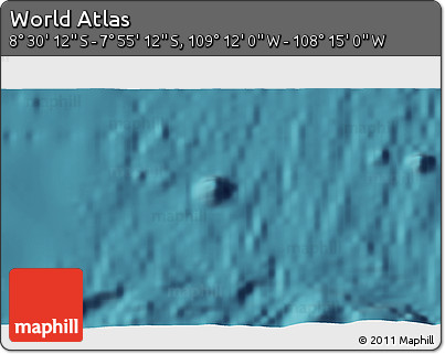 Satellite 3D Map of the Area around 8° 12' 42" S, 108° 43' 29" W
