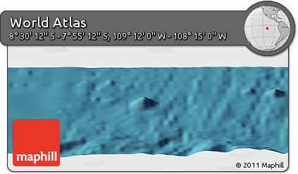 Satellite Panoramic Map of the Area around 8° 12' 42" S, 108° 43' 29" W