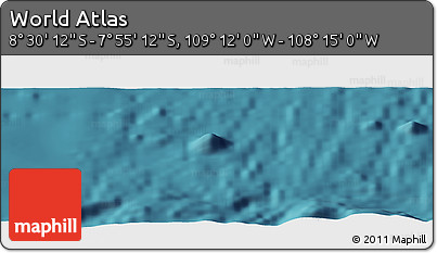 Satellite Panoramic Map of the Area around 8° 12' 42" S, 108° 43' 29" W