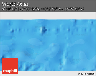 Political 3D Map of the Area around 8° 12' 42" S, 109° 34' 29" W