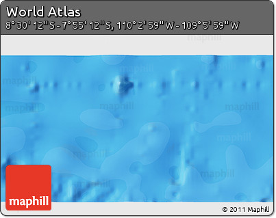 Political 3D Map of the Area around 8° 12' 42" S, 109° 34' 29" W