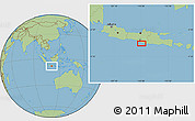 Savanna Style Location Map of the area around 8° 12' 42" S, 110° 34' 29" E