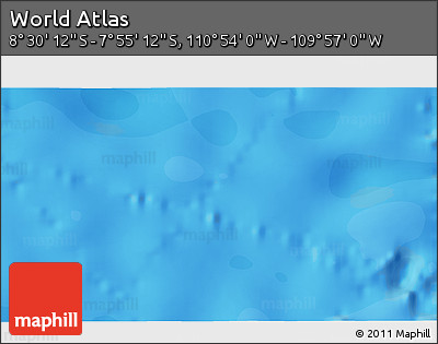 Political 3D Map of the Area around 8° 12' 42" S, 110° 25' 30" W