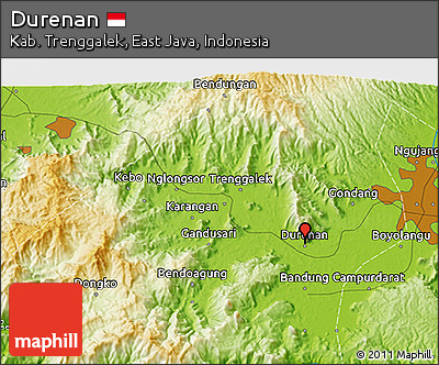 Physical 3D Map of Durenan