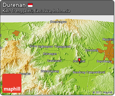 Physical 3D Map of Durenan