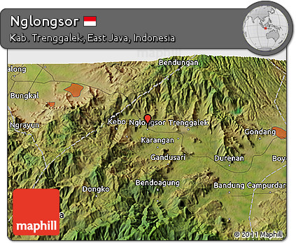 Satellite 3D Map of Nglongsor
