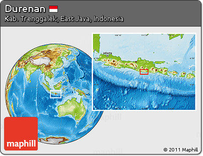 Physical Location Map of Durenan