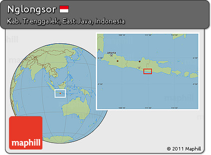 Savanna Style Location Map of Nglongsor