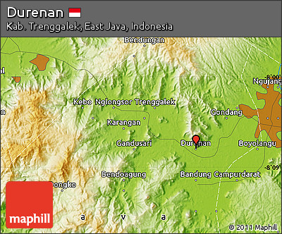 Physical Map of Durenan