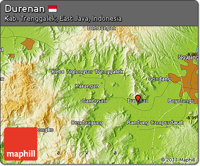 Physical Map of Durenan