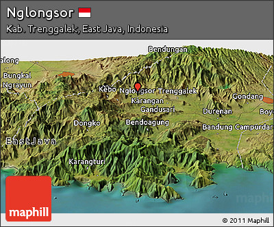 Satellite Panoramic Map of Nglongsor
