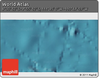 Satellite 3D Map of the Area around 8° 12' 42" S, 111° 16' 30" W