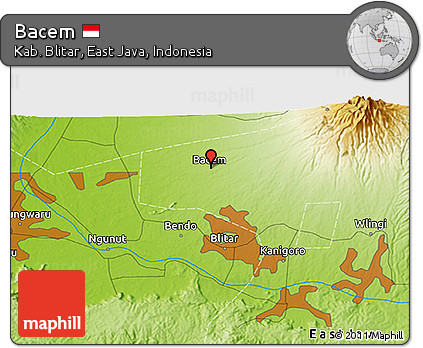 Physical 3D Map of Bacem